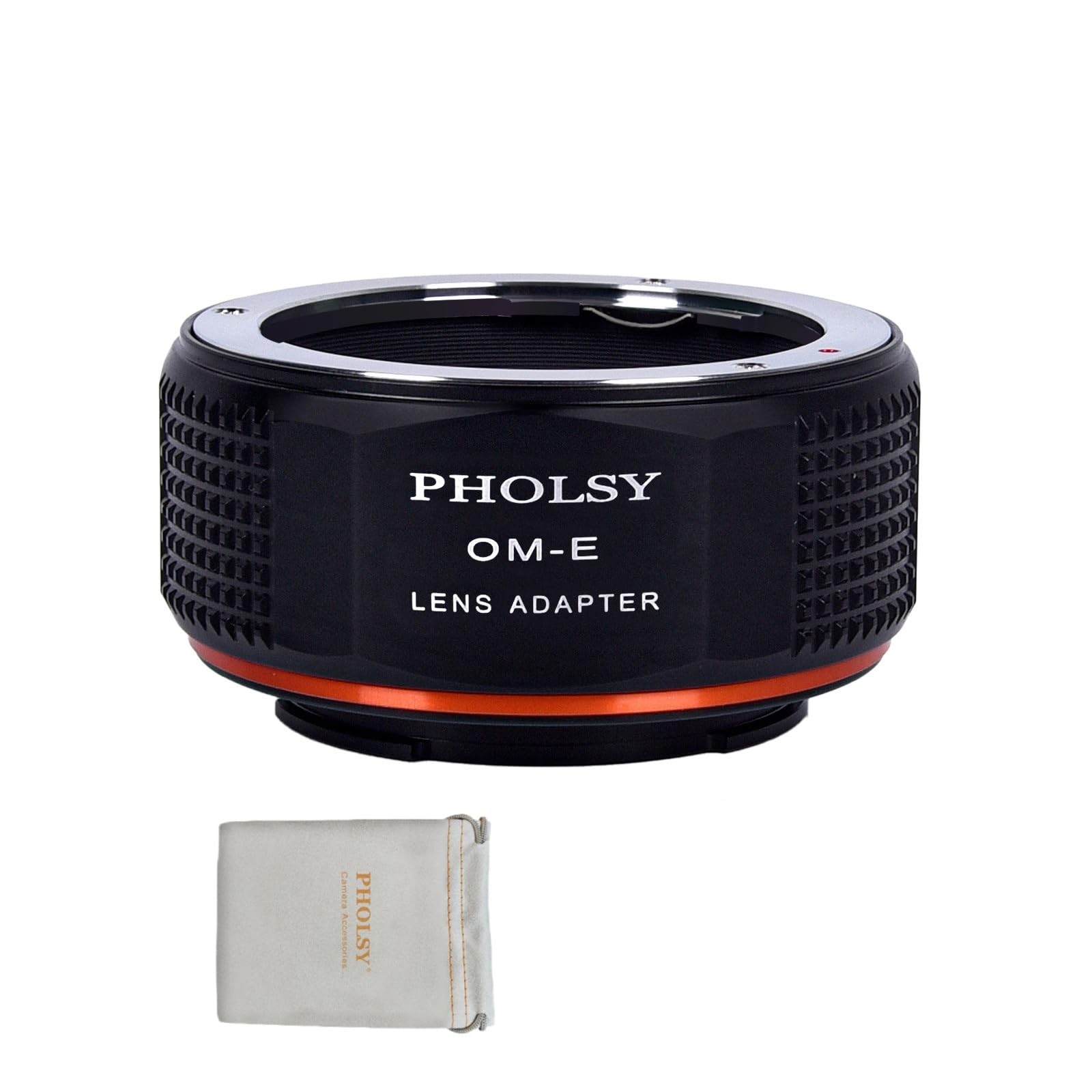 PHOLSY Lens Mount Adapter Manual Focus: Compatible with Olympus OM Lens to Sony E (NEX) Camera Body