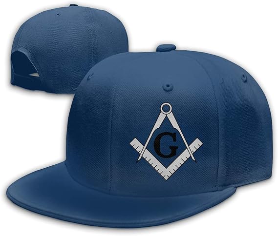 Amazon フリーメイソン パターン コンパス ダッド クラシックキャップ 調節可能 フラットビル 野球帽 Us サイズ One Size キャップ 通販