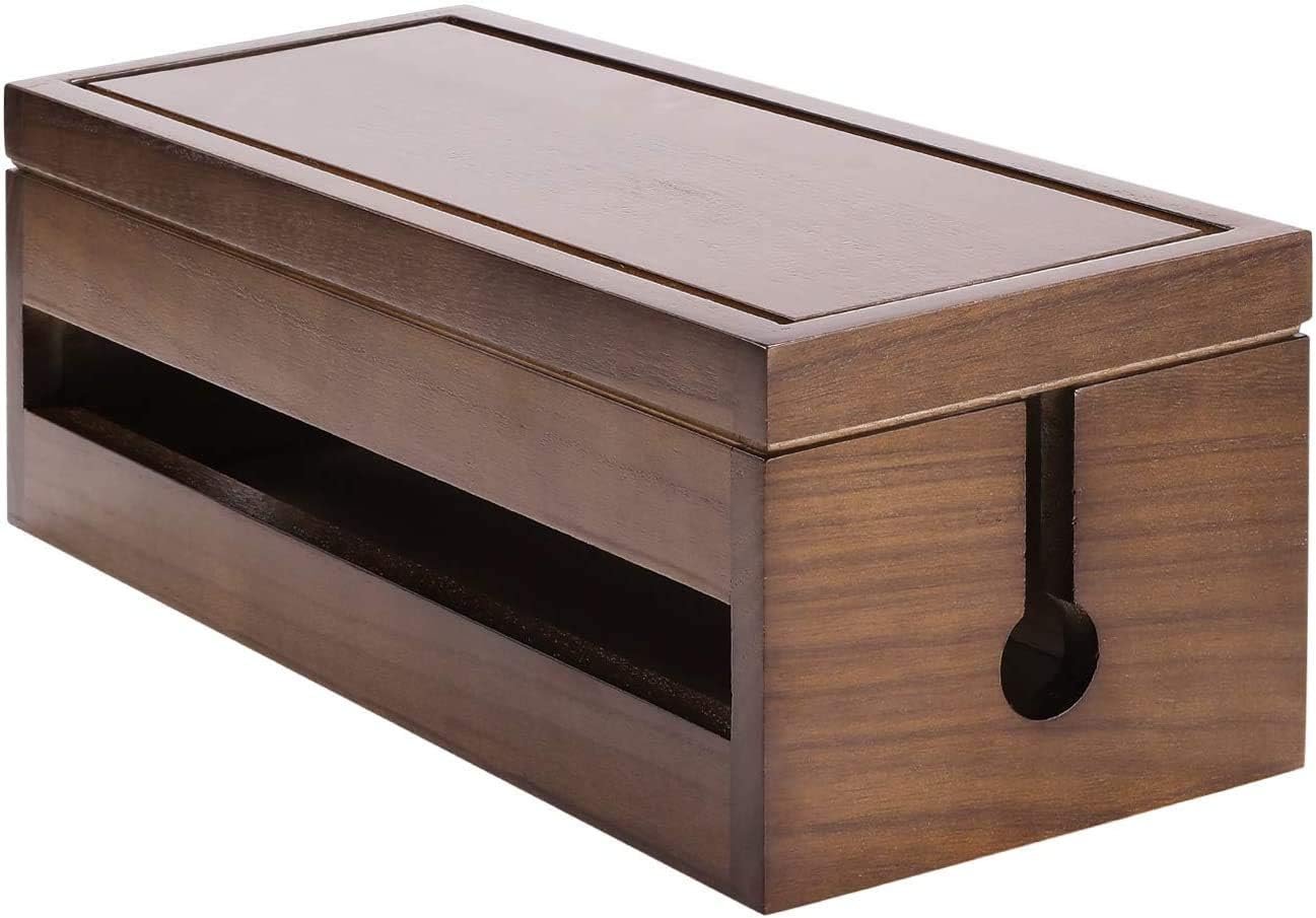 Buy MILLIONSTORE Million Store Cable Management Box Wooden Cord