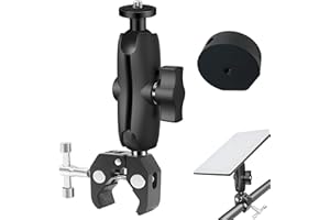 SCERYMO for Starlink Mini Mount, Upgrade Metal Clamp RV Pole Mount for Starlink Mini, Adjustable Roof Rack Clamps for Car RV/Ladder/Pole/Yacht/Camper/Guardrails, Compatible with Original Pipe Adapter