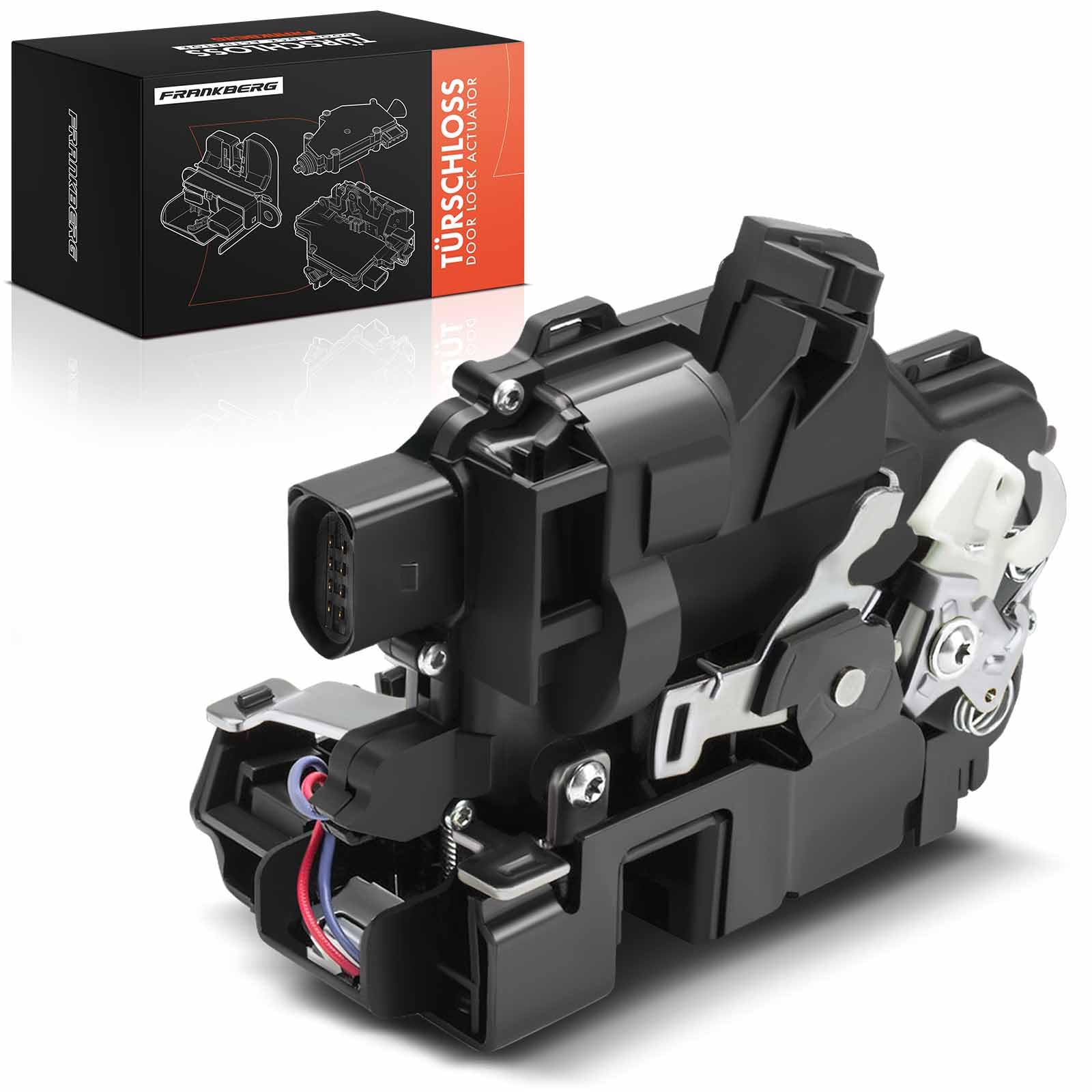 Door Lock Front Right Compatible with Leon 1M Octavia 1U Golf IV 1J Pas sat 1996-2010 3083700146X1H