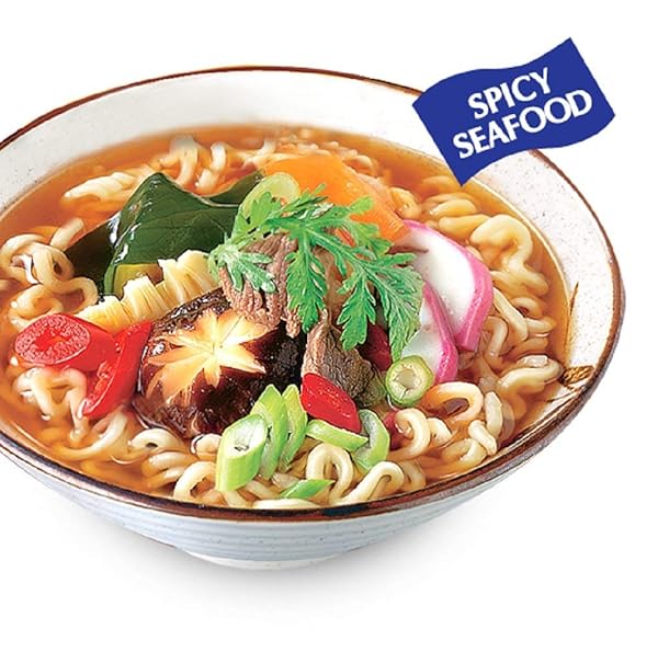 NONG SHIM RAMEN NOODLES, GOURMET INSTANT RAMEN, PREMIUM MICROWAVABLE NOODLE SOUP, NEOGURI SPICY SEAFOOD, 4.2 OUNCE (PACK OF 1)