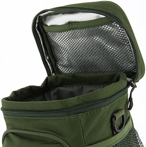 New Carp Fishing Camping XPR Insulated Cooler Bag Twin Zip Detachable Carry Strap, Green, 21.5 x 15 x 22 cm - Image 5