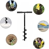 Eidoct Fence Post Auger 10x60cm Manual Post Hole Digger with Non-Slip Handle view 6