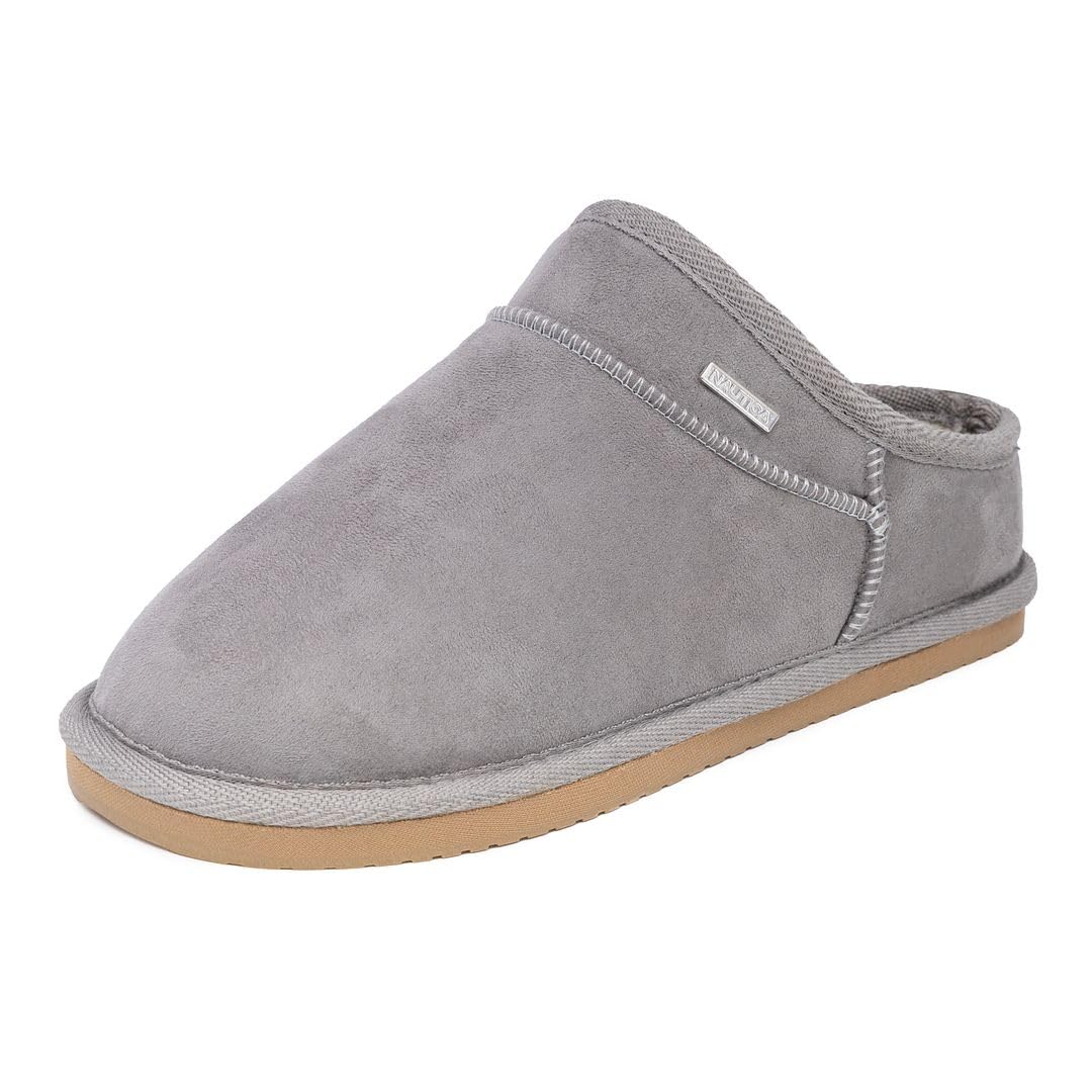 Nautica Women's Cozy Micro Suede Slide Slippers