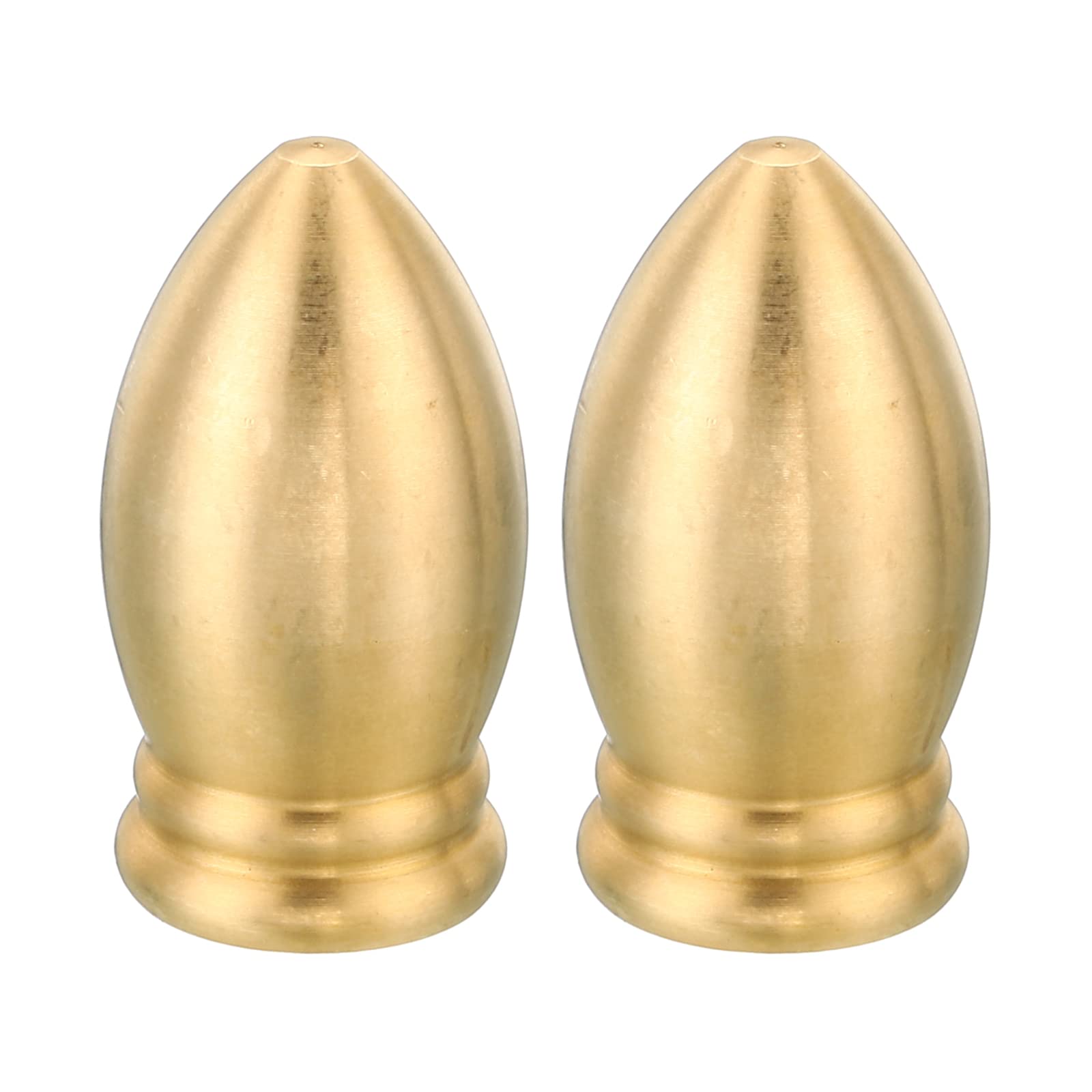 PATIKIL M10 Thread Lamp Finial Cap Knob, 2 Pack Brass Lamp Shade Harp Top Screw Caps Decoration Light Fixture for Table Lamps Floor Lamps 17.5x32mm