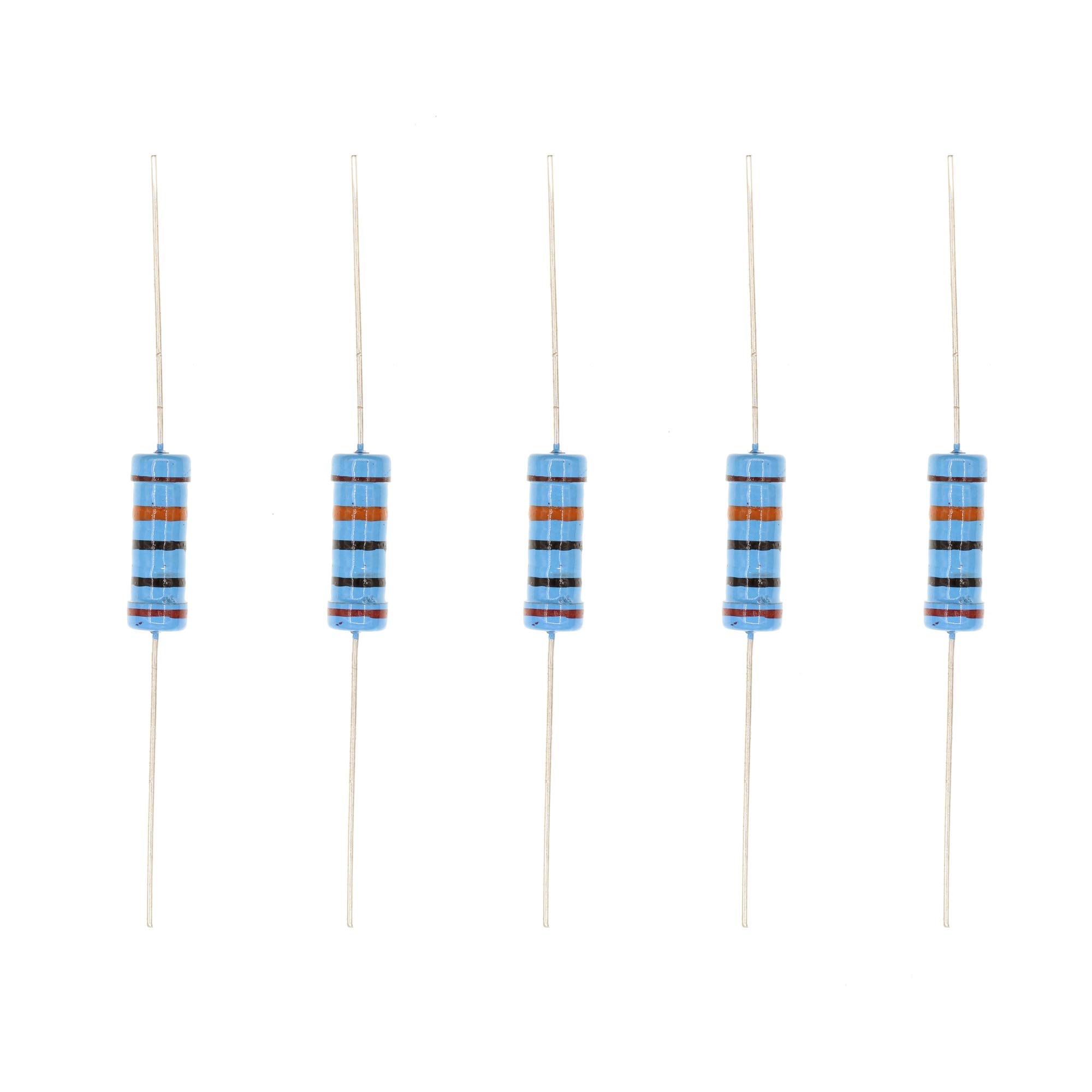 HUABAN 20PCS 3W 3 Watts 200K Ohm 1% Metal Film Resistor