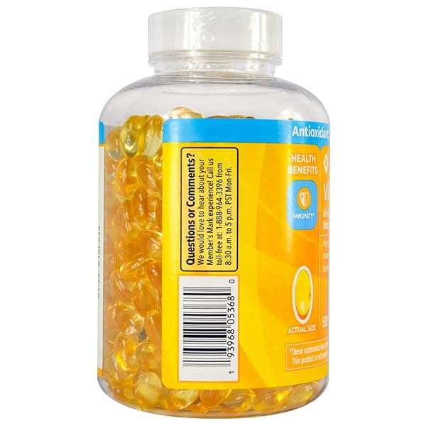 MEMBERS MARK VITAMIN E 180MG, 500 COUNT