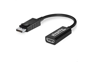 Plugable Active DisplayPort to HDMI Adapter, Uni-Directional, Driverless, Adapts Any Full-Sized DP Port to Enable Connecting a HDMI Cable and Display up to 4K 3840x2160 @60Hz