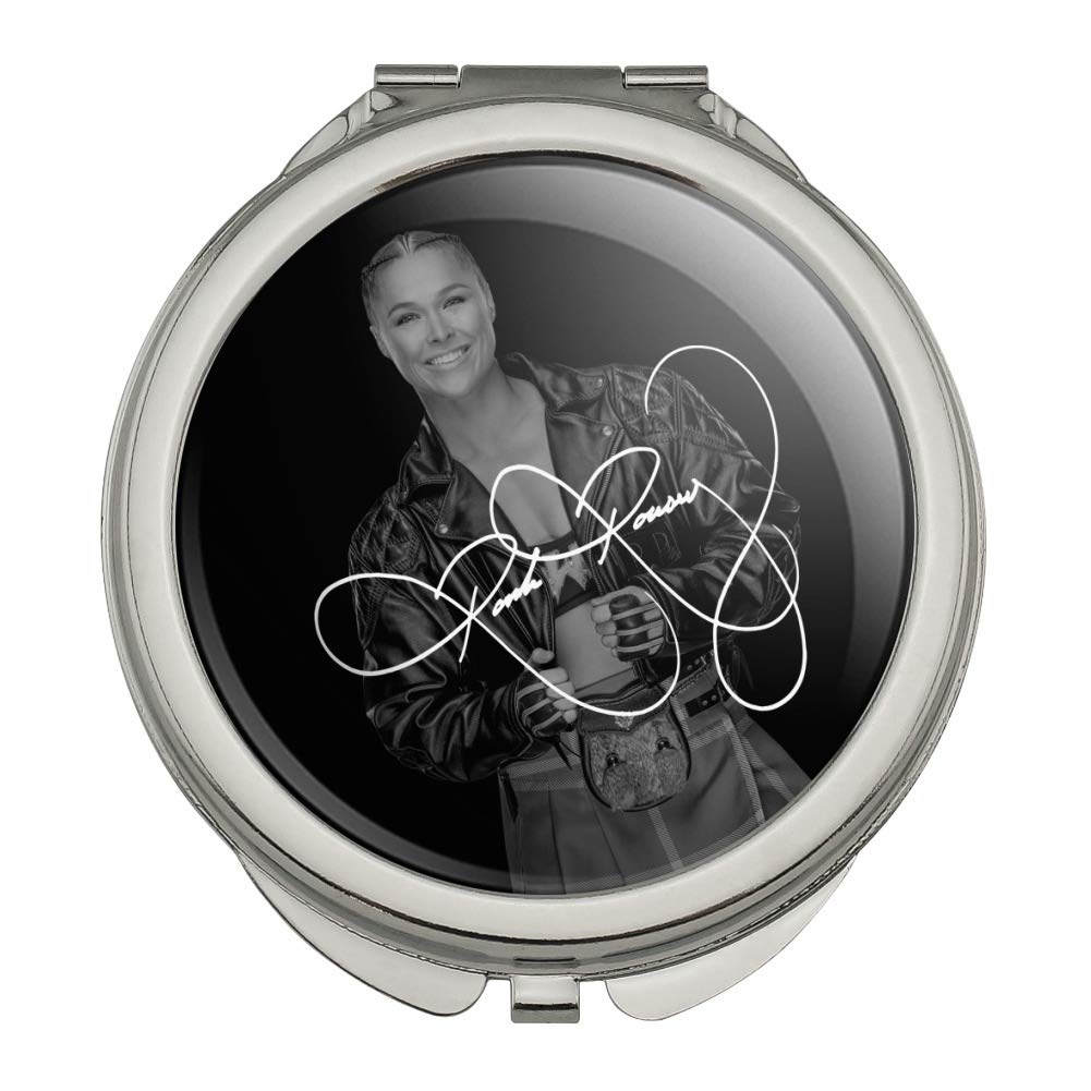 WWE Ronda Rousey Signature Compact Travel Purse Handbag Makeup Mirror