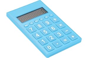 PATIKIL Desktop Calculator, Large 8 Digit LCD Display Portable Desk Calculator Standard Function for Home Office Style 2, Blu