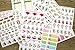PPAPPAPPIYO Cat Planner Sticker Accessories, Journals, Calendars, Weekly Stickers / 12 Sheets Size 4 X 5.5 Inch
