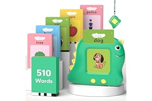 Alotwan Toddler Toys Talking Flash Cards with 510 Sight Words, Montessori Learning Toys for Toddler 1-3 2-4, Autism Sensory Speech Therapy for Boys Girls 2 3 4 5 6 Year Old Kids Gifts