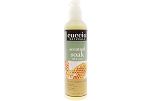 Cuccio Naturale Scentual Soak - Creamy, Liquid Wash For Mani-Pedi - No Parabens - Soften, Cleanse And Hydrate Skin - Anti-Aging Solution - Use On Hands, Body And Feet - Milk And Honey - 8 Oz