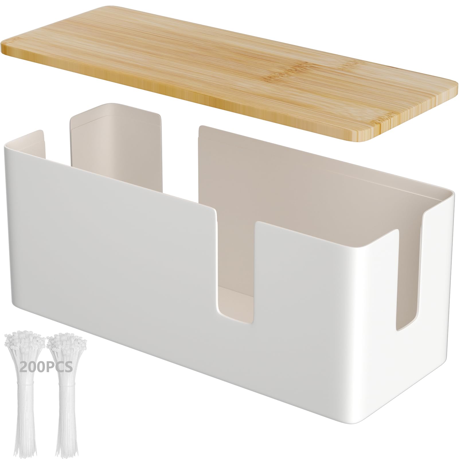 Cable Organizer Box-Cable Management Box,13x5.5x5.12 inches,Upgraded ...