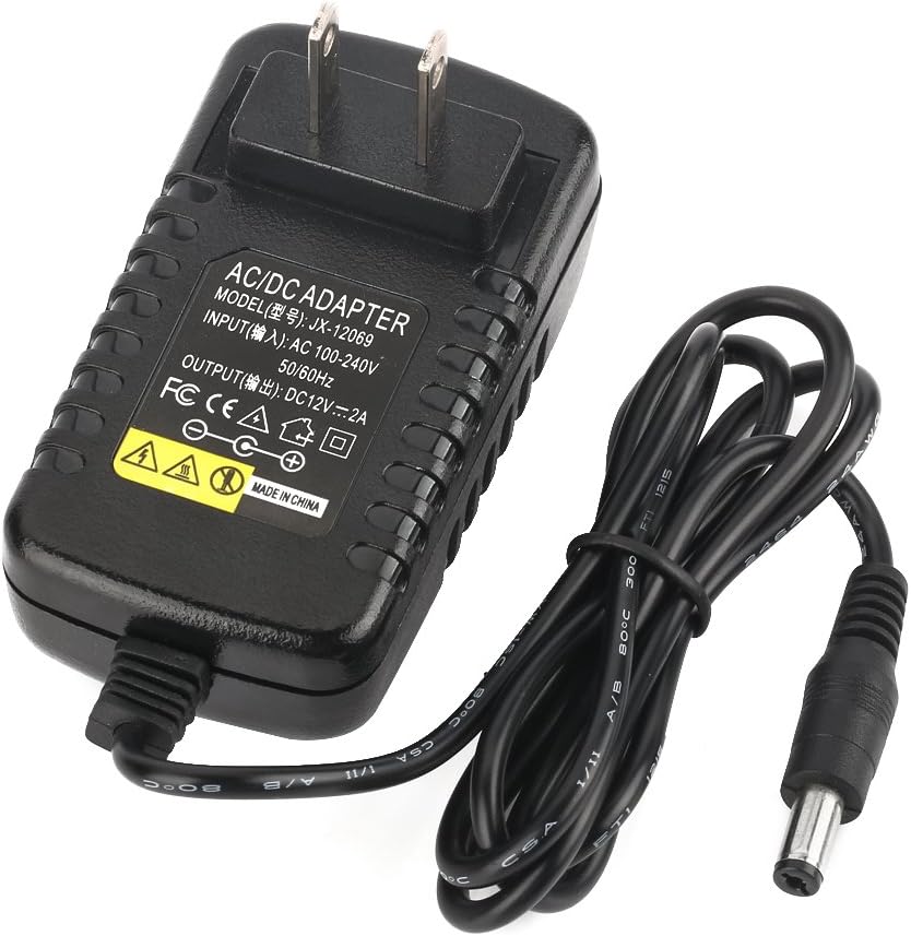 AC Adapter, YIFENG 12V/2A AC DC Switching Power Supply Adapter(Input 100-240V, Output 12V 2A) with DC Connector Gift : Electronics