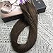 Moresoo 22 Inch Seamless Skin Weft Tape on Hair Extensions 100g/40pcs Chocolate Brown Color #4 Straight Brazilian Remy Human Hair