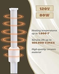 YIGUCS Ceramic Igniter Rod Fit for Rec Tec Wood
