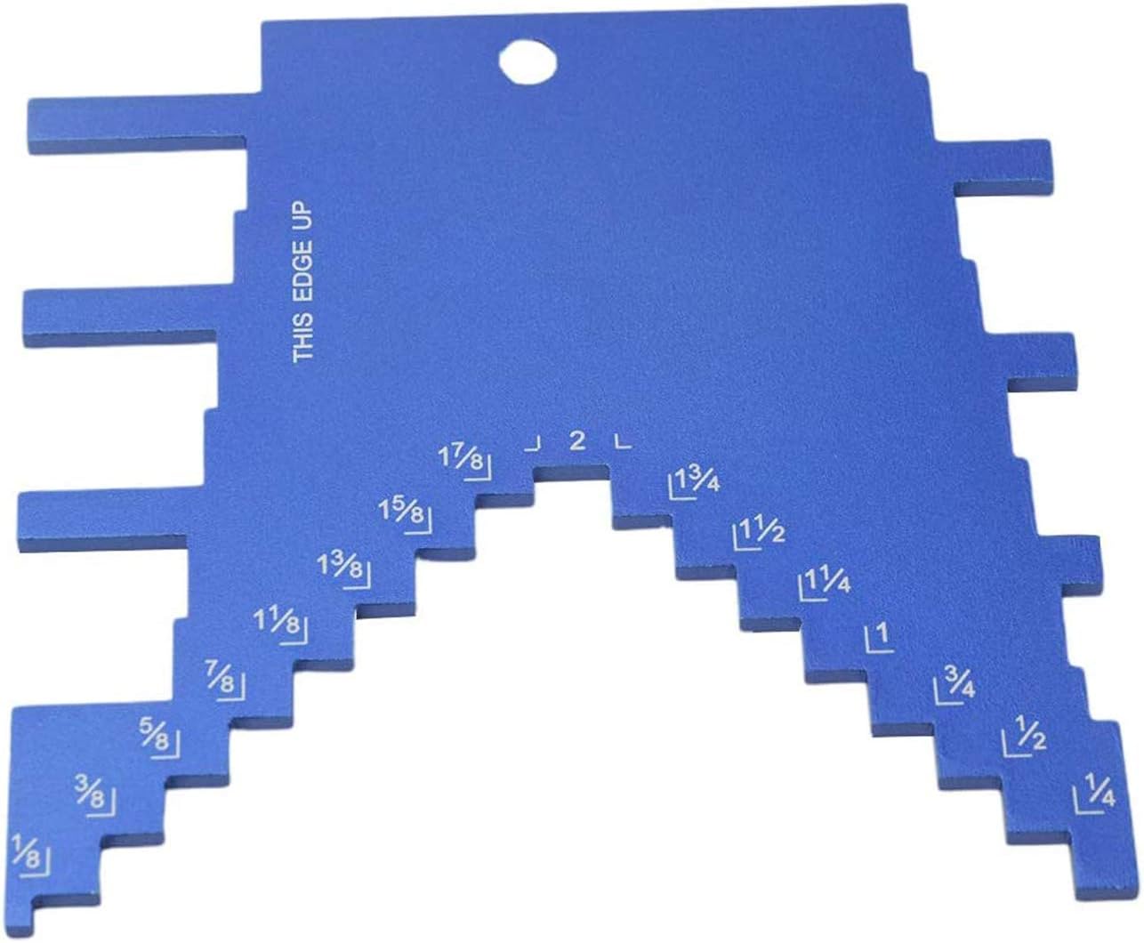 2 in 1 Step Depth Gauge for Router and Table Saw, Aluminum Step Depth Gauge for Setting up Blade Height - - 