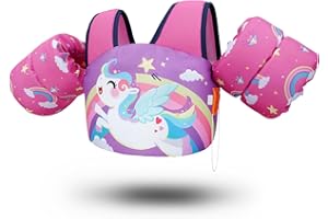 ZERATY Toddler Swim Vest Swim Jacket Toddler Life Jacket 30-50 Lbs, US Coast Guard Approved Life Vest Kids Arm Floaties for Toddlers Water Wing with Whistle