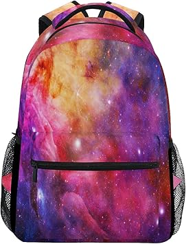 Bright Colorful Cosmos School Backpack 