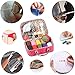 PU Leather Bag Sewing Kit OHYEYE, Sewing Supplies with 85 Sewing Accessories Kit,Mini Sew Basket for Adults,Beginner,Travel and Craft Gift