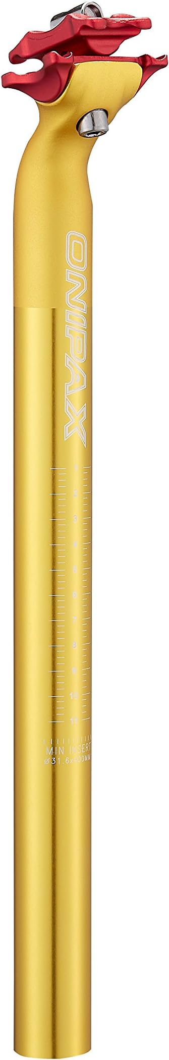ONIPAX Forged Aluminum seatpost 400mm 31.6mm Gold.