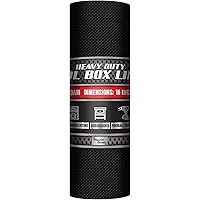 Precision Defined Professional Grade Tool Box Liner, 16" x 16 ft, Black | Tool Box Drawer Liner, Shelf Liner Non Slip Mat, Th