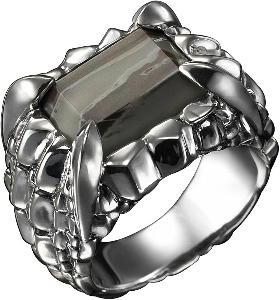 16,7 Mm Nostalgischer Silberring Ring Silber 925 Kristall Edel Vintage Design SR1333