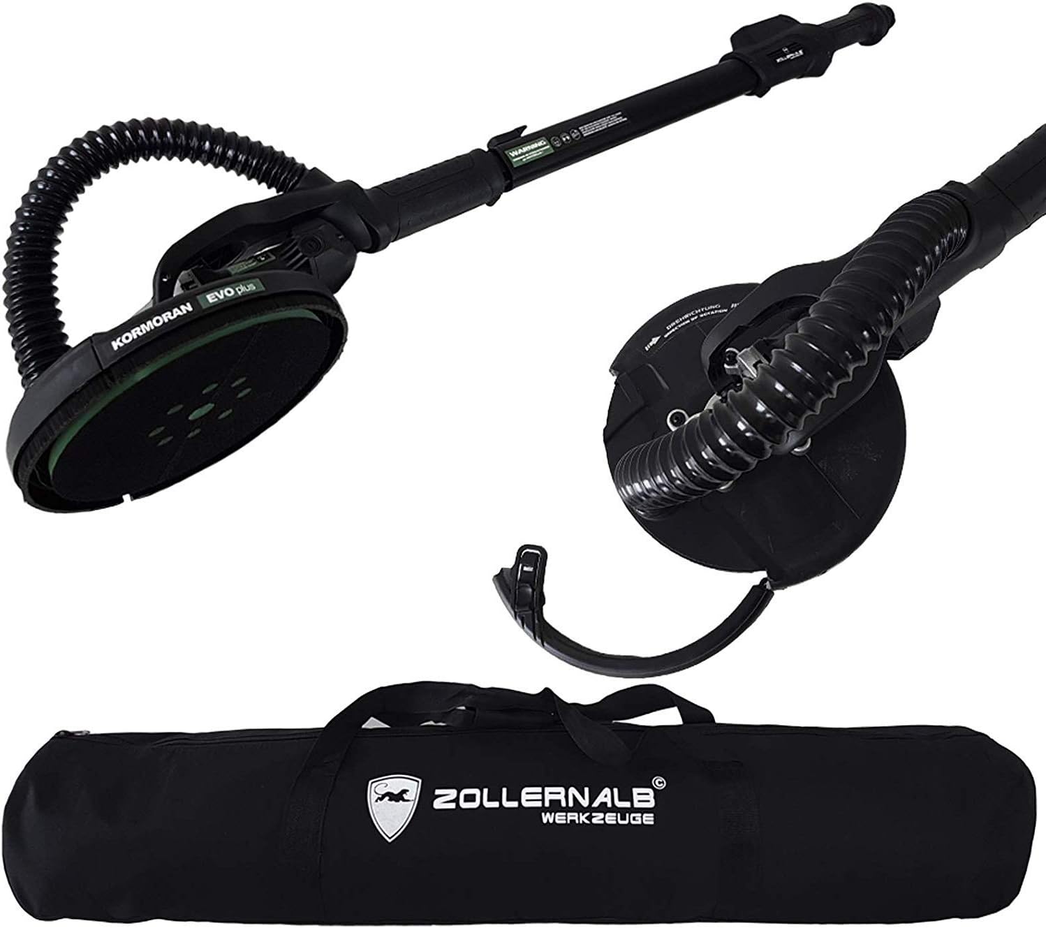Zollernalb Cormorant Evo Plus 850 Watt Kurzhalsschleifer and Long Neck Grinder Drywall Sander Wall Sander Ceiling Sander Sander Tüv/GS Ce
