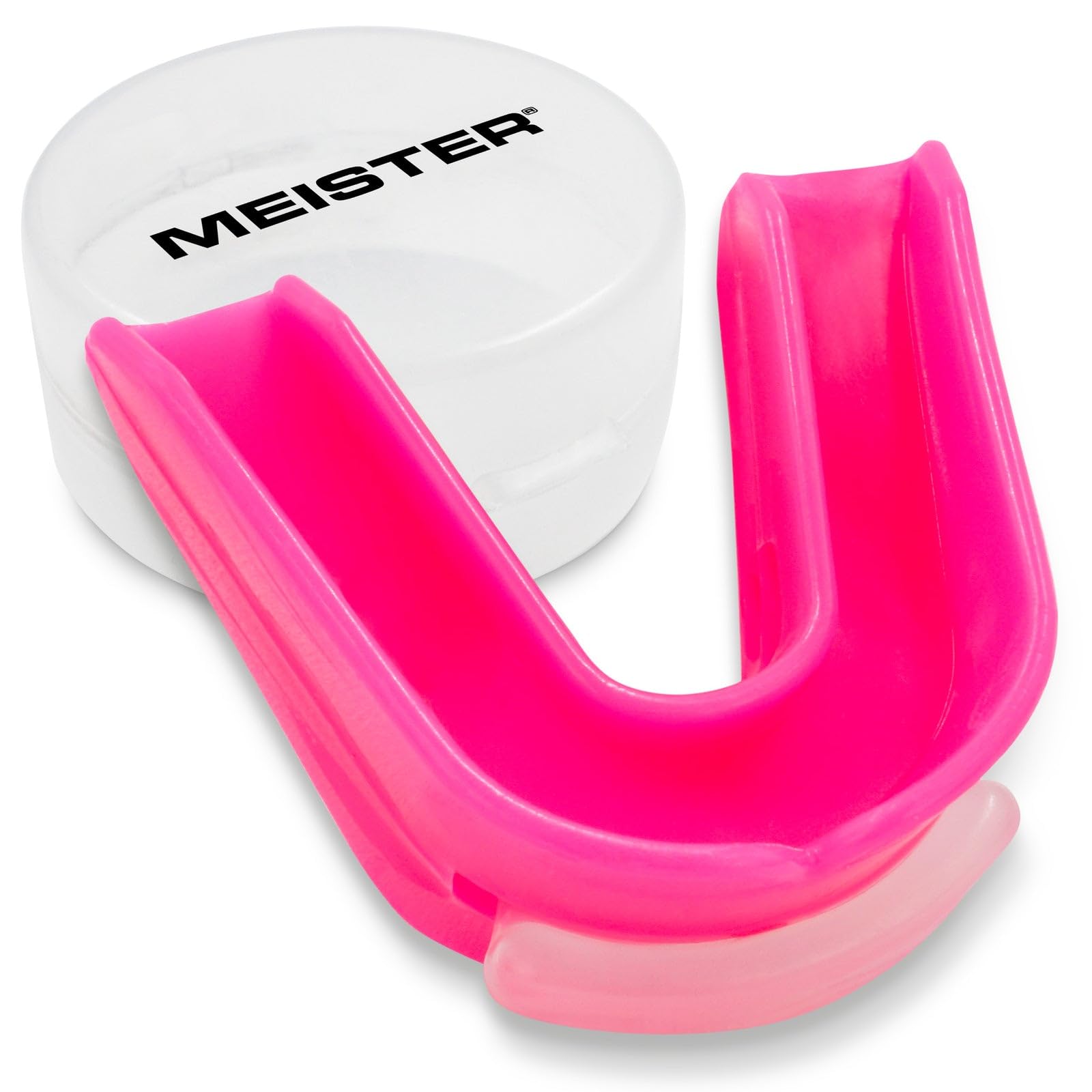 Meister MMA Moldable Double Mouth Guard w/Case - Pink