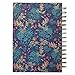 Christian Art Gifts Journal w/Scripture Desire Of Your Heart Psalm 20:4 Bible Verse Blue Floral 192 Ruled Pages, Large Hardcover Notebook, Wire Bound