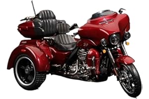 TURHAN 1:12 Scale Suitable for Maisto Suitable for Harley-Davidson CVO Tri Glide 2021 Tricycle Alloy Model Exquisite Collectible Motorcycle Toy Suitable for Home Decoration and Gift Giving (Color : Red)