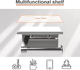 Ibergrif Chrome Toilet Roll Holder with Shelf, Self-Adhesive, Stainless Steel view 3