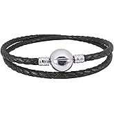 JMQJewelry Leather Charm Braided-Double Chain Womens Charm for Bracelets Girl Jewelry 18cm 7.1inches Christmas Halloween 2023