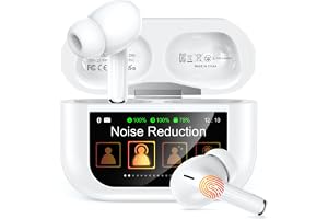 Bucephalus Wireless Earbuds, Bluetooth 5.4 Ear Buds with Smart Touchscreen Case & Noise Cancelling, 48H Playtime, Bass Stereo