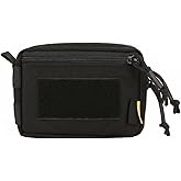 Tactical Plug-in Debris Storage Waist Bag - 500D Nylon Small Molle System Pouch Hook and Loop Front Panel