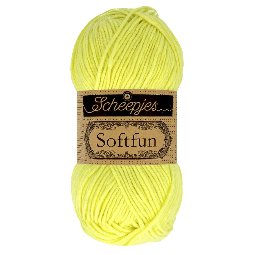Scheepjes - Scheepjes Softfun 2638 Soft Lime Yarn - 1x50g — image 1
