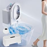 Automatic Toilet Flusher, 2023 Upgraded Touchless Toilet Flush Kit, Hands Free External Infrared Sensor Toilet Flusher, Waterproof Flusher for Toilets for Home and Public Use (1 SET)