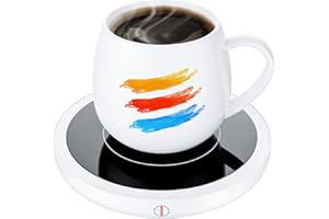 Coffee Mug Warmer Smart Cup Warmer with 3 Temperature Settings Electric Beverage Warmer Plate Auto Shut Off, Coffee, Tea and 