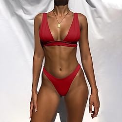 Bathing Suits for Women Deep V Neck Sexy Two Piece