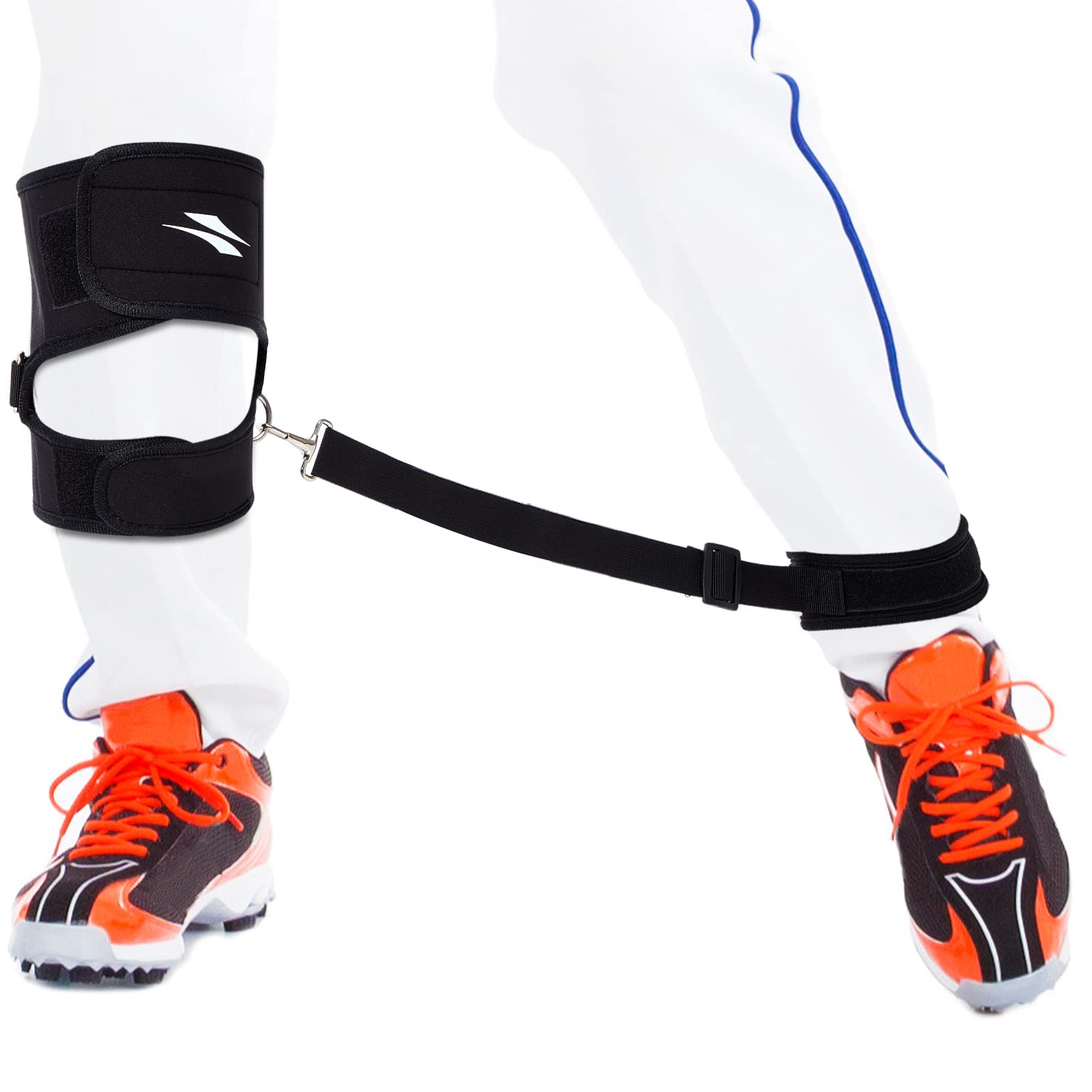 Photo 1 of Wettarn Baseball Hitting Training Aid Softball Training Harness Baseball Practice Equipment for Stepping Out Leg Pulling Out Overstriding Lunging