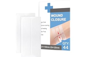 44 Wound Closure Strips 0.83in x 4 in Sterile Strip Adhesive Skin Closures Repair Wounds Without Stitches