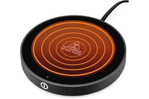 LOMILD Coffee Warmer, Electric Coffee Cup Warmer with Auto Shut Off, 3 Temperature Setting Mug Warmer for Beverage Milk Tea Candle, No Mug