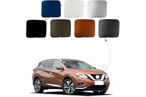 CZSHIYUE Car Front Bumper Tow Hook Cover Cap Towing Eye for Nissan Murano 2015 2016 2017 2018 622A0-5AA1H (Silver, Right Passenger Side)