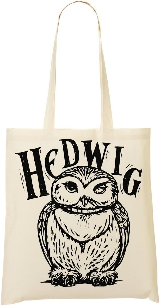 Harry Potter Hedwig Owl Illustration Shopping Tote Bag