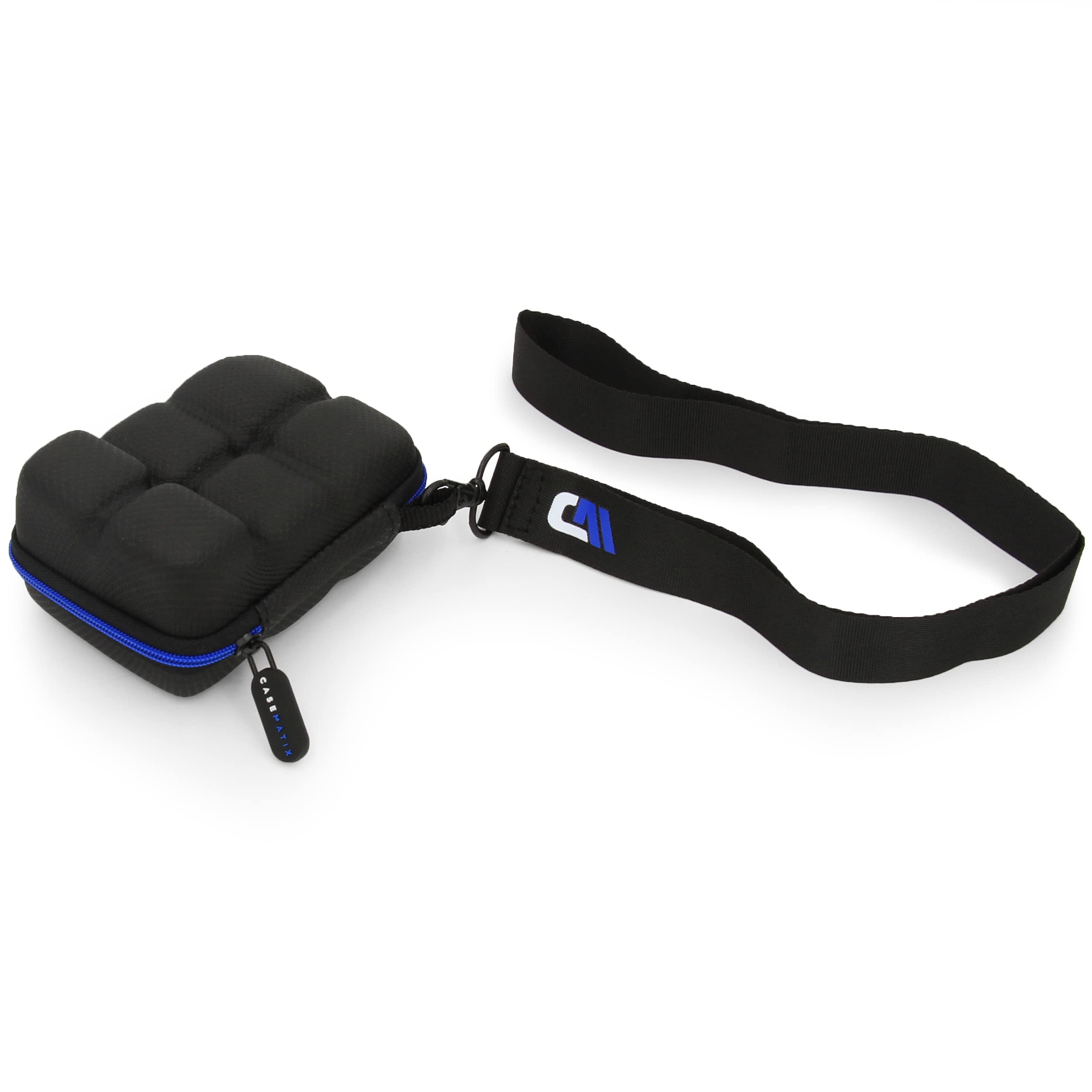 CASEMATIX Asthma Inhaler Holder Case Fits Two Standard Rescue Inhalers With Lanyard and Clip On Keychain Carabiner, Includes Asthma Case Only