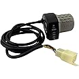 AlveyTech 24 Volt Speed 6-Wire Twist Grip Throttle with 48" Wires - Replacement for The Razor Pocket Mod Series (V13-44) Electric Scooter, Dirt Scooters, Speed Controller, Battery Power Parts