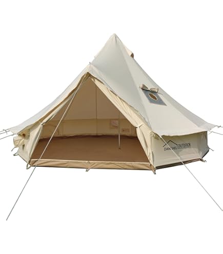 Amazon.com : DANCHEL OUTDOOR Waterproof Canvas Yurt Tent for 8-10