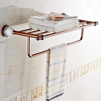 Kit de accesorios de baño de cerámica de oro rosa con un ...